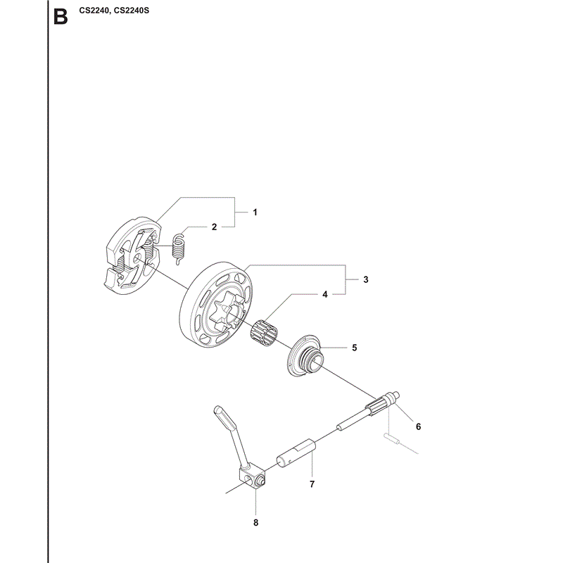 Jonsered 2240S (2009) Parts Diagram, Page 2