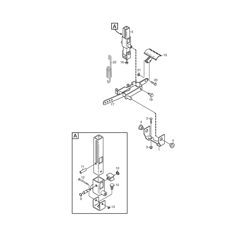 Stiga VILLA II SENATOR (13-2722-12 [2002]) Parts Diagram, Pedal Lift_0