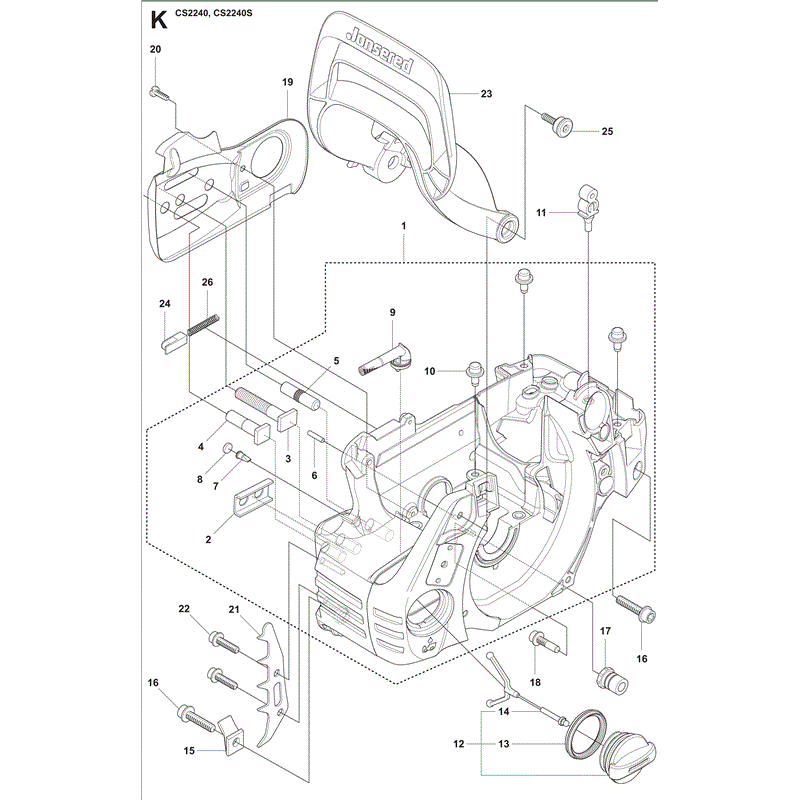 Jonsered 2240S (2009) Parts Diagram, Page 10