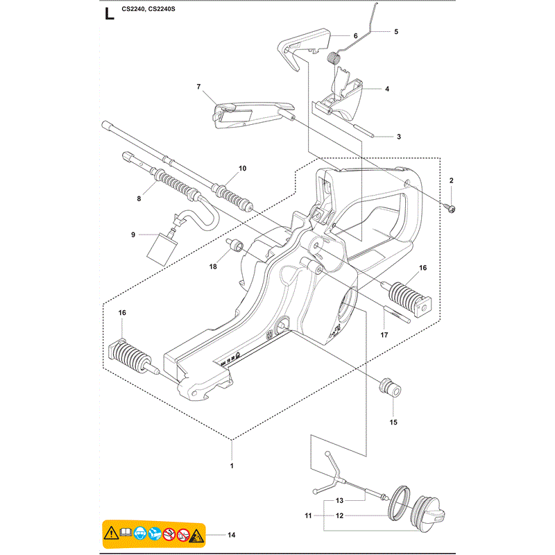 Jonsered 2240S (2009) Parts Diagram, Page 11