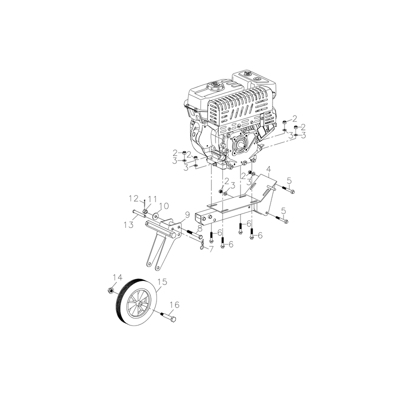 Bertolini 205 S (K800 HC - EURO5) (205 S (K800 HC - EURO5)) Parts Diagram, Wheel