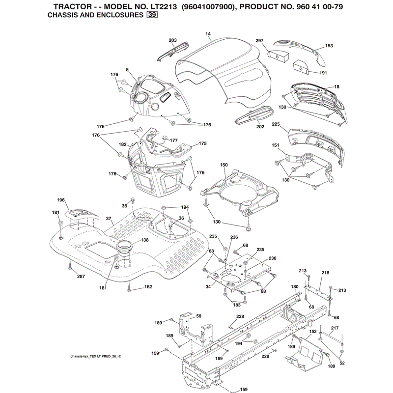 Jonsered LT2213 (2009) Parts Diagram, Page 4