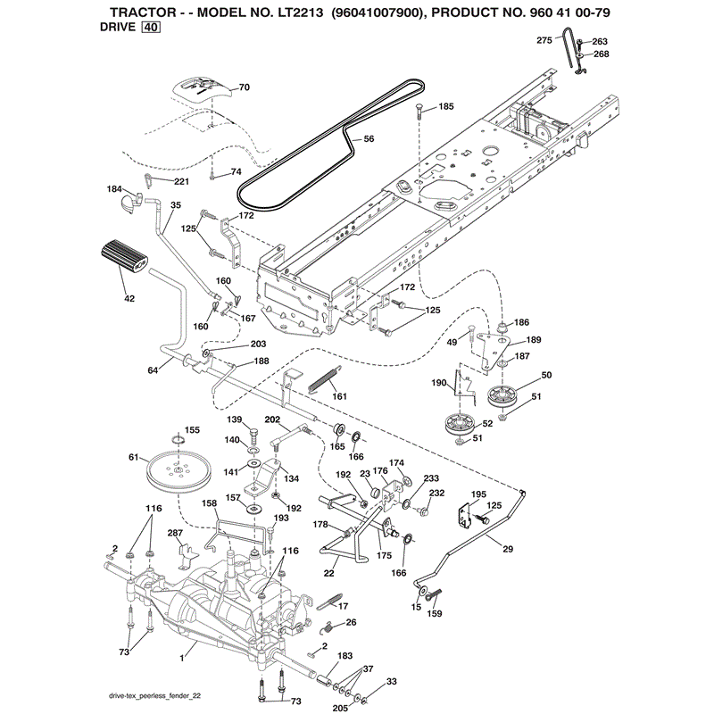 Jonsered LT2213 (2009) Parts Diagram, Page 5