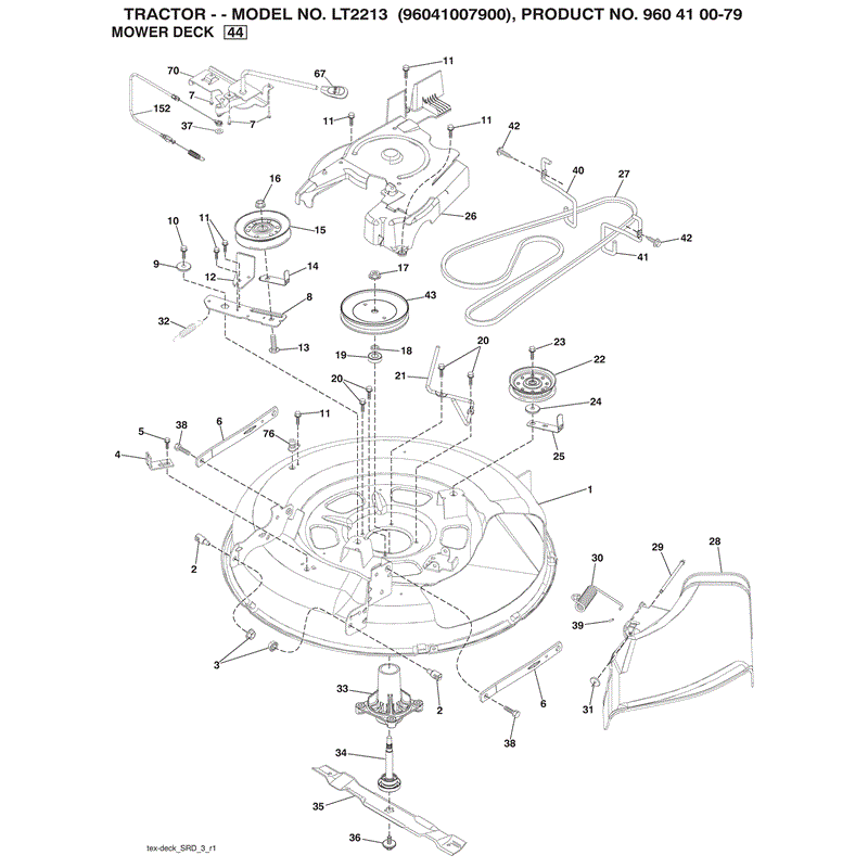 Jonsered LT2213 (2009) Parts Diagram, Page 8