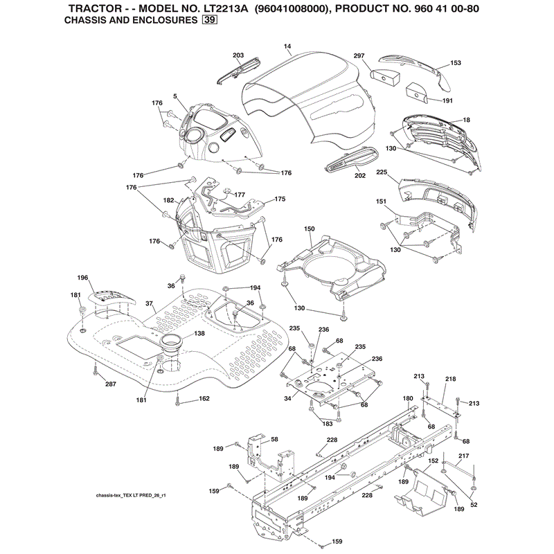 Jonsered LT2213 A (2009) Parts Diagram, Page 4