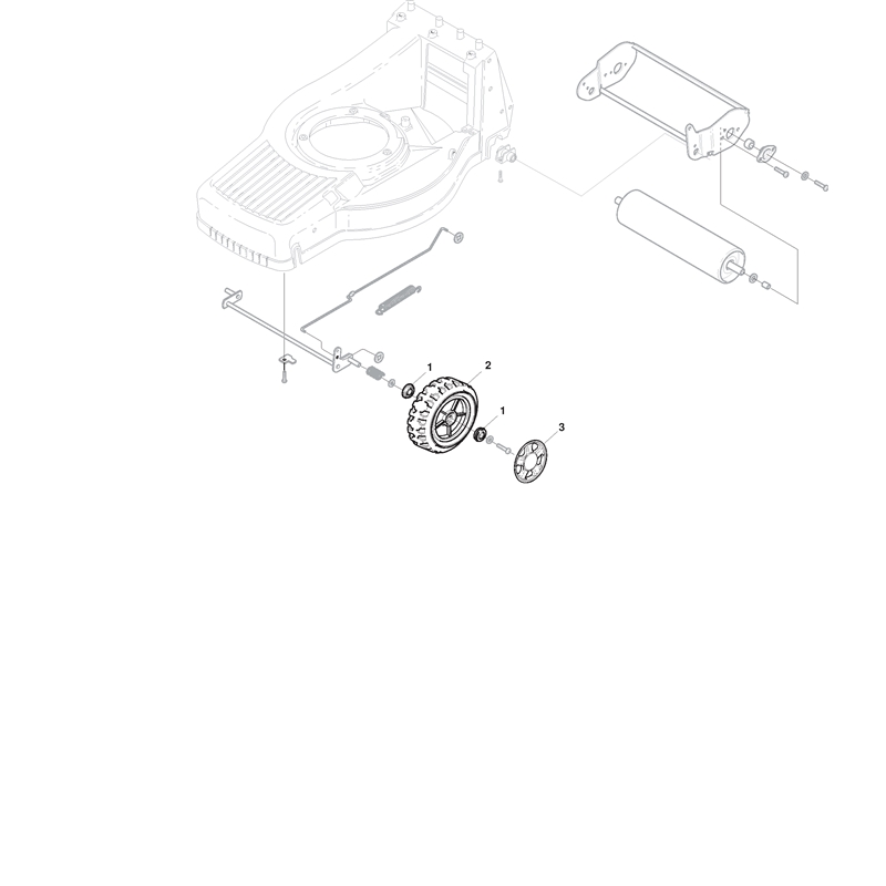 Mountfield 480R Petrol Lawnmower (292505043-MO6 [2006]) Parts Diagram, Wheels and Hub Caps