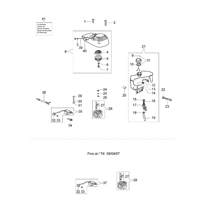 Efco TR1551 (2011) Parts Diagram, Page 2