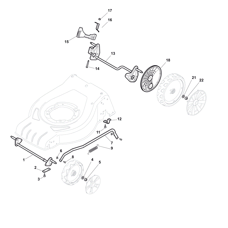 Mountfield SP533 (RM55 160cc OHV) (2012) Parts Diagram, Page 2