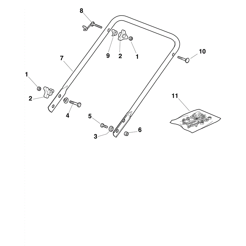 Mountfield 421PD Petrol Rotary Mower (2009) Parts Diagram, Page 2
