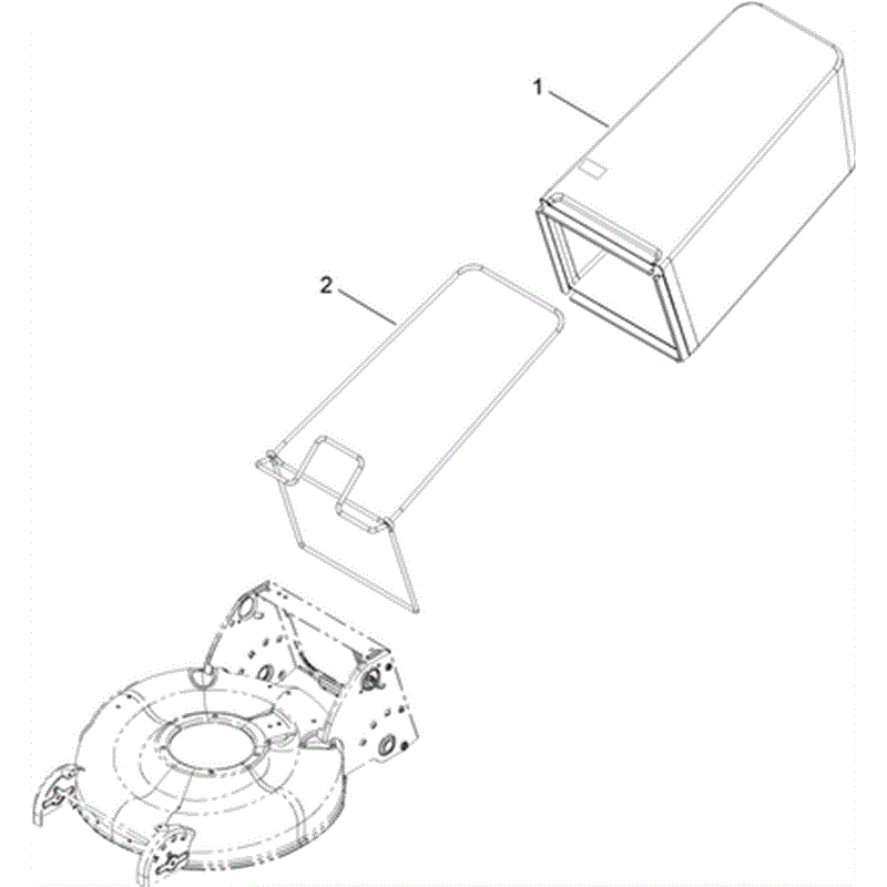 Hayter R53 Recycling Lawnmower (449E290001000 - 449E290999999) Parts Diagram, Bag Assembly