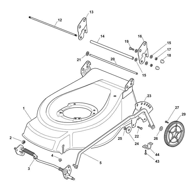 Mountfield 4820PD-BW  (2011) Parts Diagram, Page 1
