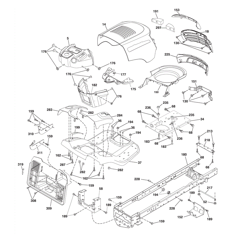 McCulloch M115-77HRB (96051001201- (2010)) Parts Diagram, Page 4
