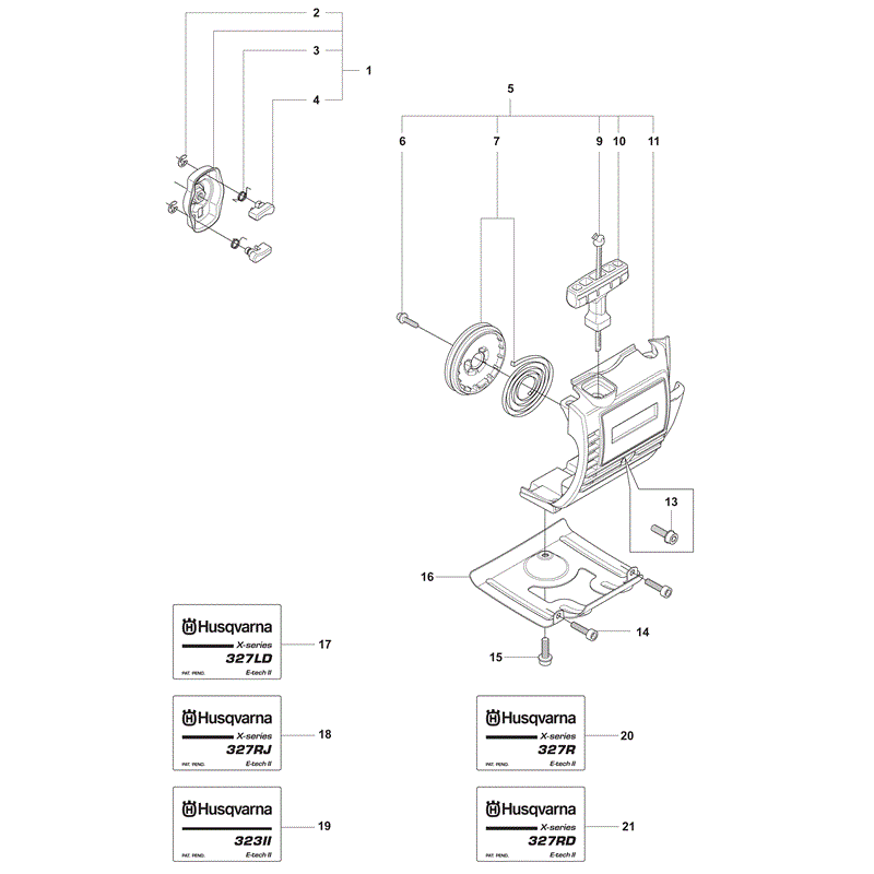 Husqvarna  323RII (2010) Parts Diagram, Page 16