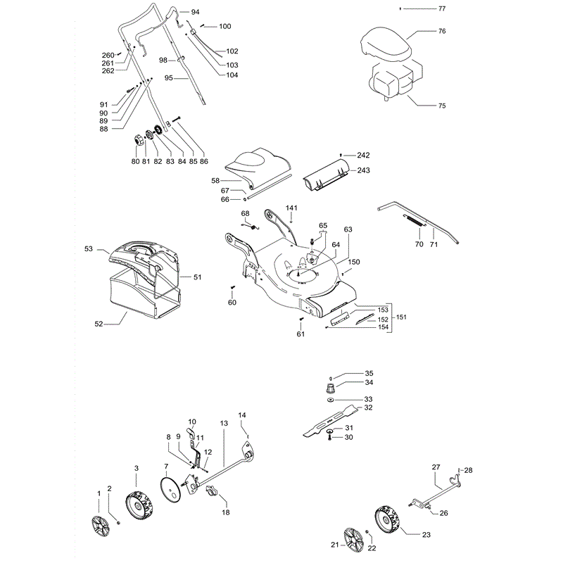 McCulloch M46-125 (2012) Parts Diagram, Page 1