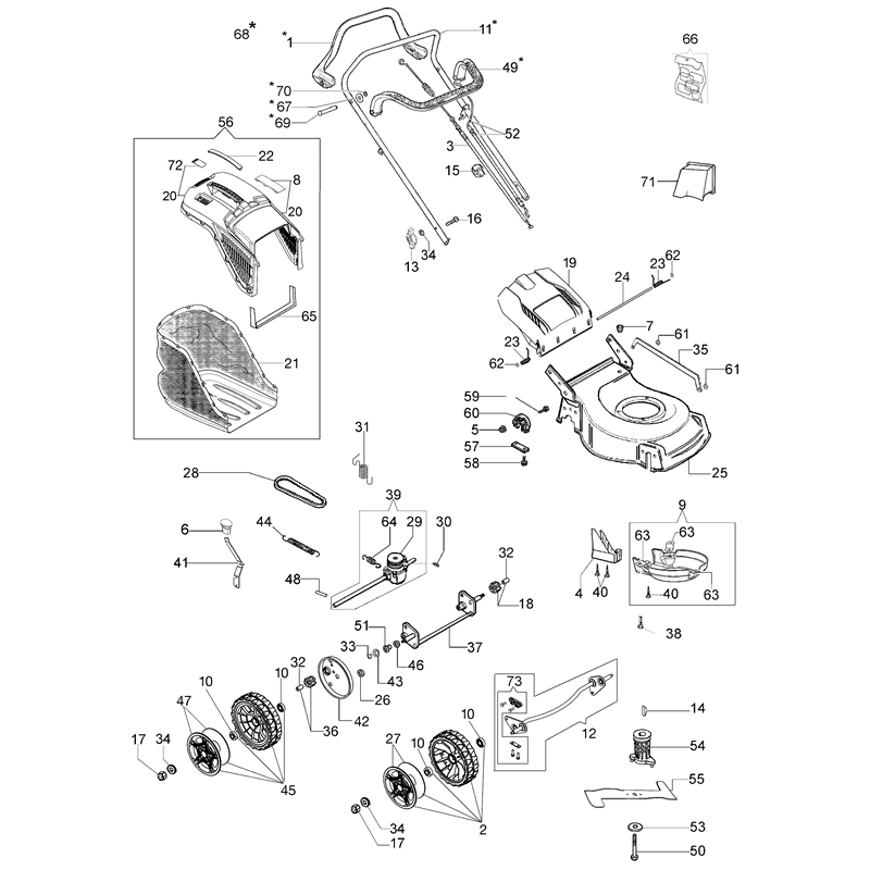 Oleo-Mac G 48 TK COMFORT PLUS (K600 AUTOCH (G 48 TK COMFORT PLUS (K600 AUTOCHOCKE)) Parts Diagram, Complete illustrated parts list