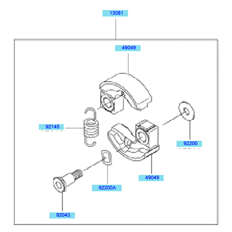 Kawasaki KEL27A (HE027A-BS50) Parts Diagram, PTO Equipment