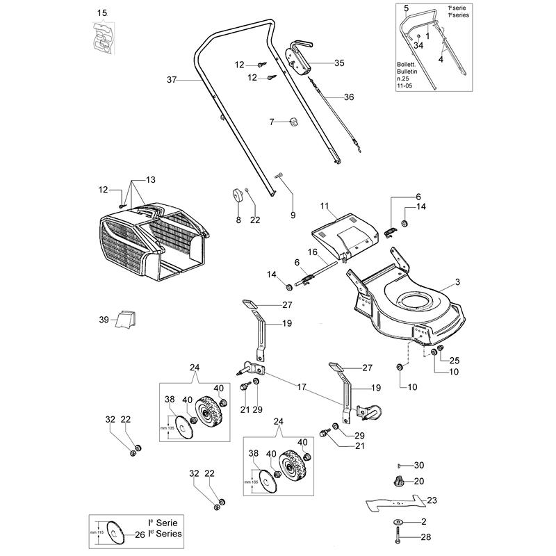 Oleo-Mac G 48 P (G 48 P) Parts Diagram, Illustrated parts list