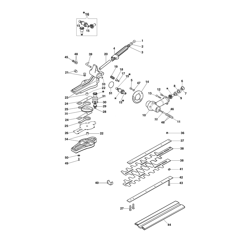 Oleo-Mac BC 280 H (BC 280 H) Parts Diagram, Hedgetrimmer