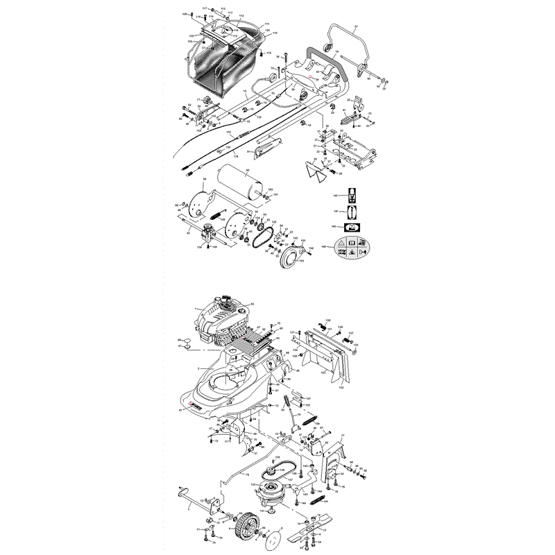 Mountfield M3 (MPR10008-9) Parts Diagram, Page 1