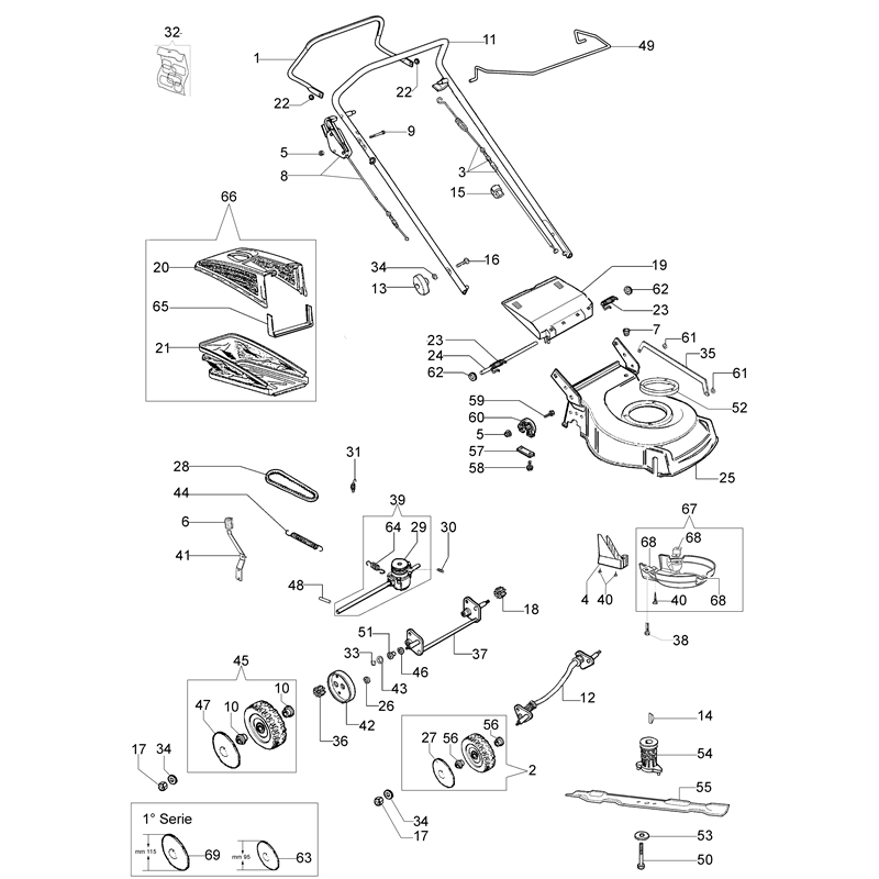 Oleo-Mac G 48 TBXM (G 48 TBXM) Parts Diagram, Illustrated parts list (From June 2007)