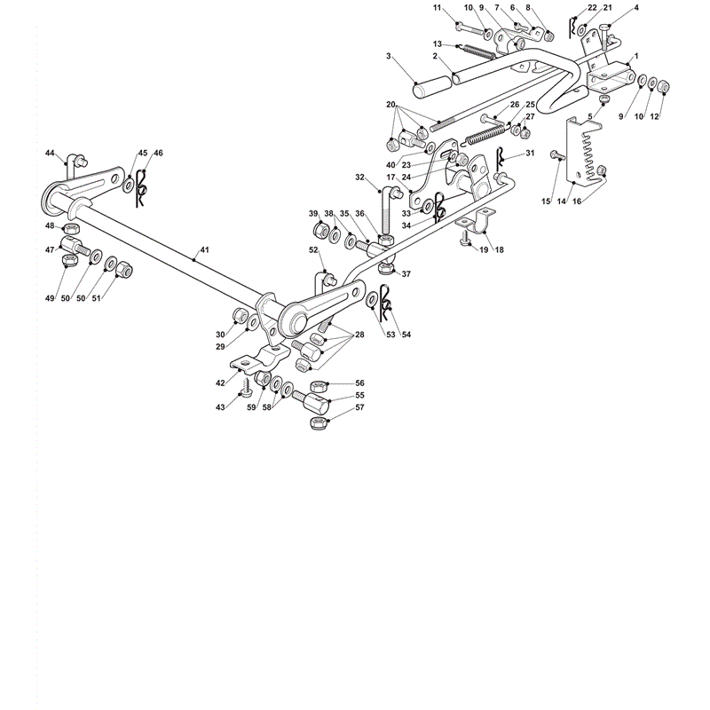 Castel / Twincut / Lawnking XG140HD (2012) Parts Diagram, Cutting Plate Lifting