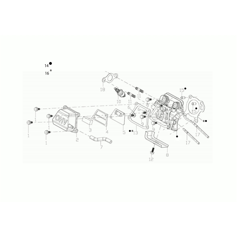 Bertolini 155 (155) Parts Diagram, Top cover