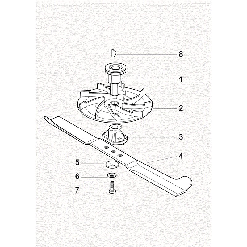 Castel / Twincut / Lawnking XP50BS (2010) Parts Diagram, Blade