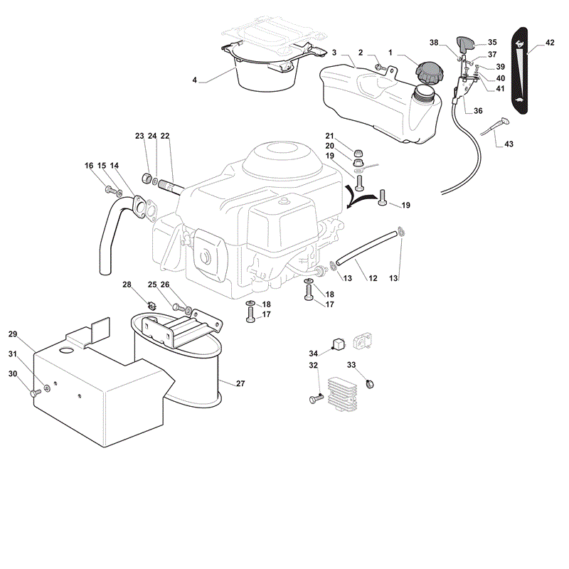Mountfield 3000SH Lawn Tractor (2012) Parts Diagram, Page 12