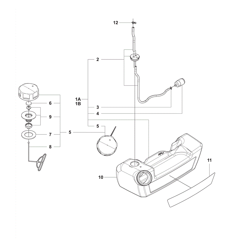 Husqvarna  350BT (2009) Parts Diagram, Page 8