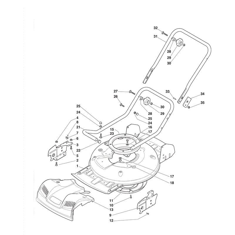 Mountfield Multiclip 46HP (2009) Parts Diagram, Page 2