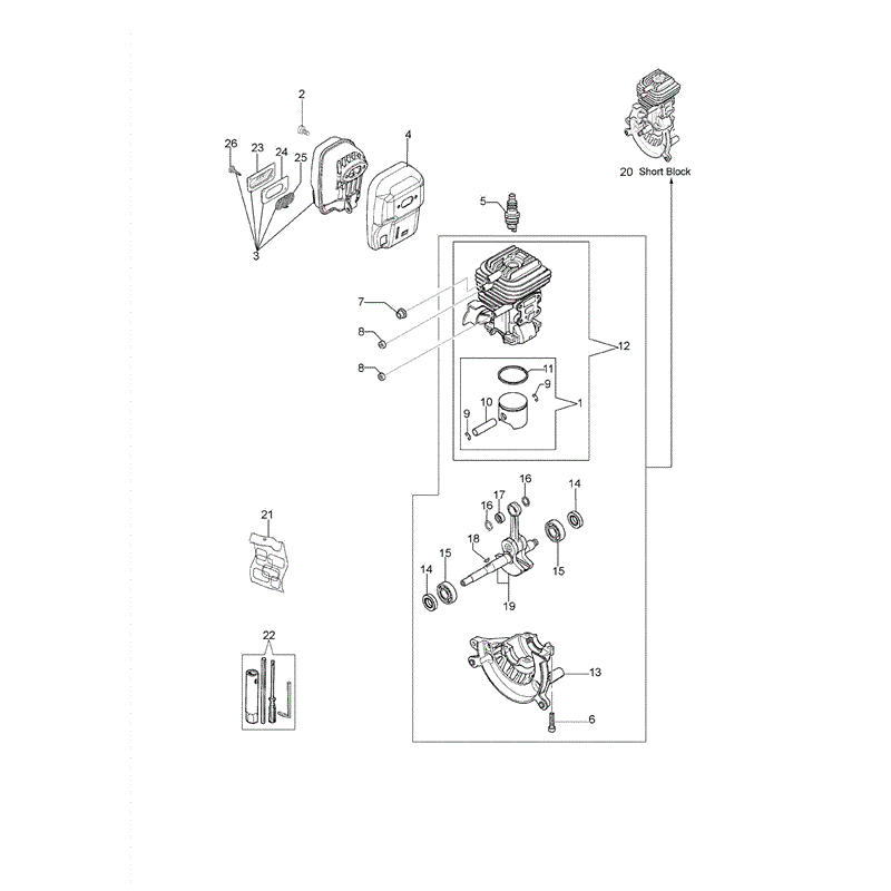 Efco Power Unit (2010) Parts Diagram, Page 1