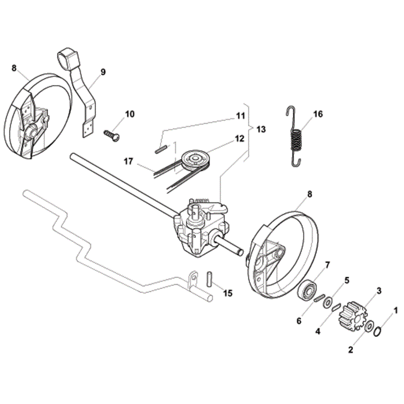 Mountfield SP536 (RM55 160cc OHV) (2010) Parts Diagram, Page 6