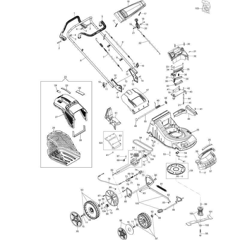 Oleo-Mac MAX 48 TBX ALLROAD ALUMINIUM EUR (MAX 48 TBX ALLROAD ALUMINIUM EURO 5) Parts Diagram, Illustrated parts list