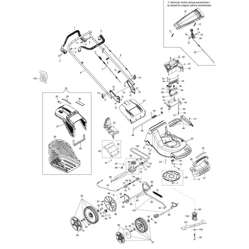 Oleo-Mac MAX 53 THX ALLROAD ALUMINIUM (MAX 53 THX ALLROAD ALUMINIUM) Parts Diagram, Illustrated parts list