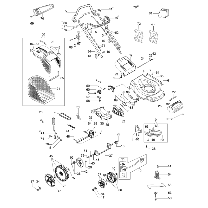 Oleo-Mac G 48 TK ALLROAD PLUS 4 (K655) EURO 5 (G 48 TK ALLROAD PLUS 4 (K655) EURO 5) Parts Diagram, Illustrated parts list