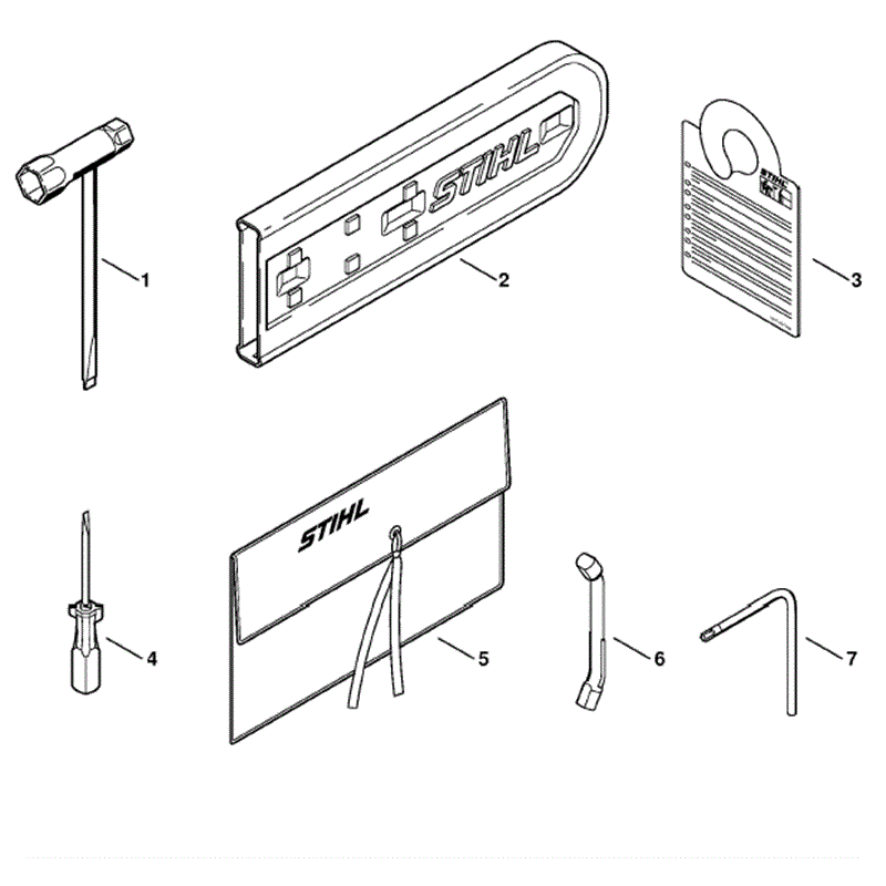 Stihl MS 192 Chainsaw (MS192TC) Parts Diagram, Tools