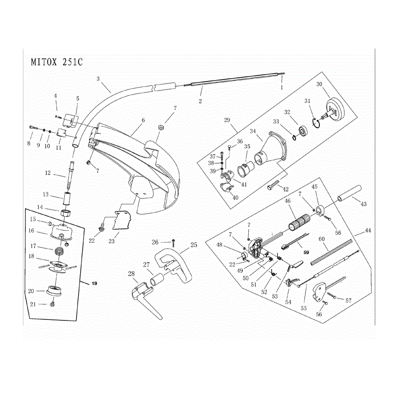 Mitox 251C (251C) Parts Diagram, Shaft