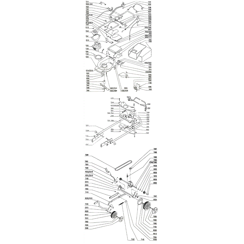 Mountfield BTS (5555V) Parts Diagram, Page 1