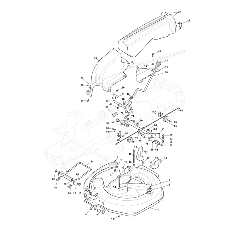 Mountfield 827M Ride-on (2T0050483-M16 [2018-2022]) Parts Diagram, Cutting Plate