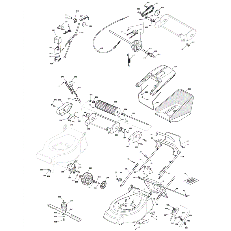 Mountfield 4810RPD-ES (2008) Parts Diagram, Page 1