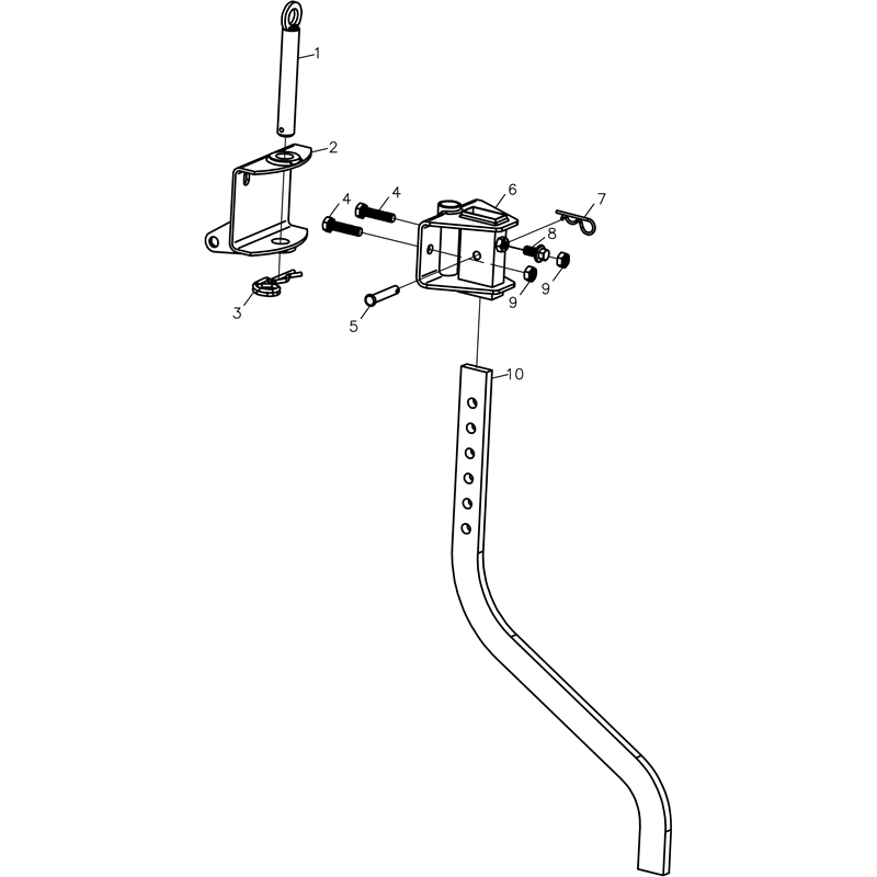 Bertolini 204 (K800 HC) (204 (K800 HC)) Parts Diagram, Drag bar