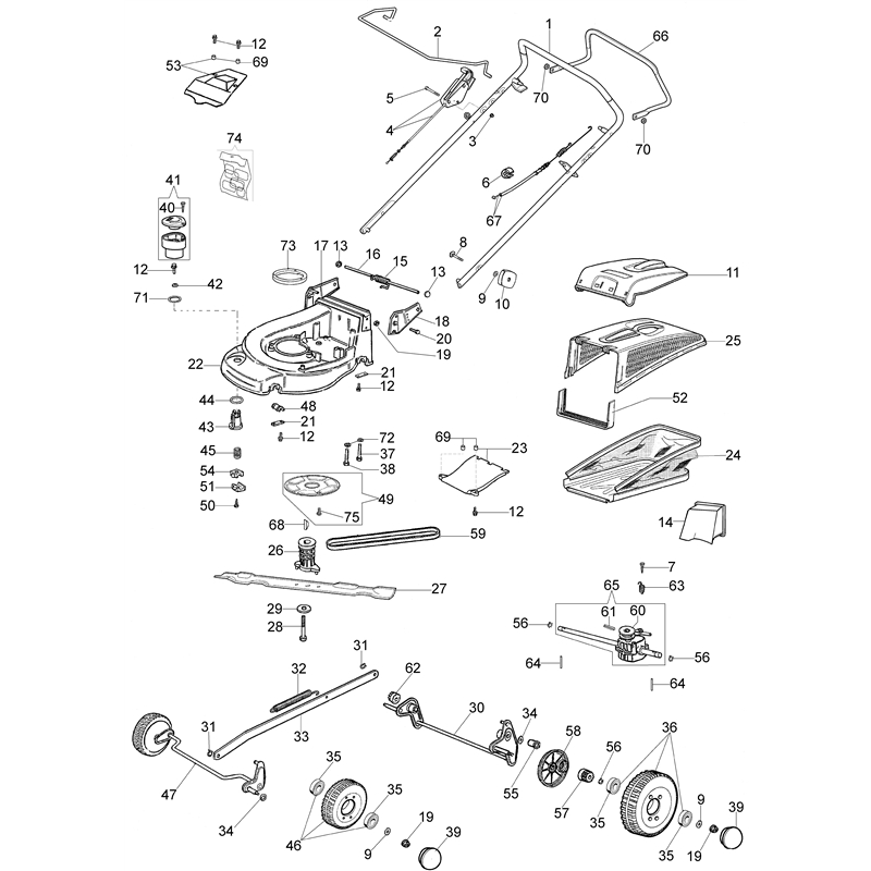 Oleo-Mac MAX 48 TBXM Plus-Cut (MAX 48 TBXM Plus-Cut) Parts Diagram, Illustrated parts list (From June 2007)