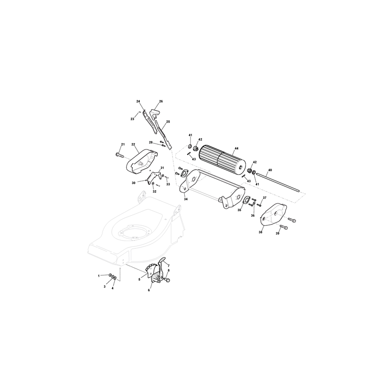 Mountfield 460RPD Petrol Lawnmower (294489023-UM9 [2010]) Parts Diagram, Ass.Y Roller