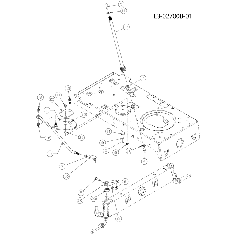 Oleo-Mac KROSSER 80-12,5 T Cat.2010 (KROSSER 80-12,5 T Cat.2010) Parts Diagram, Steering assembly