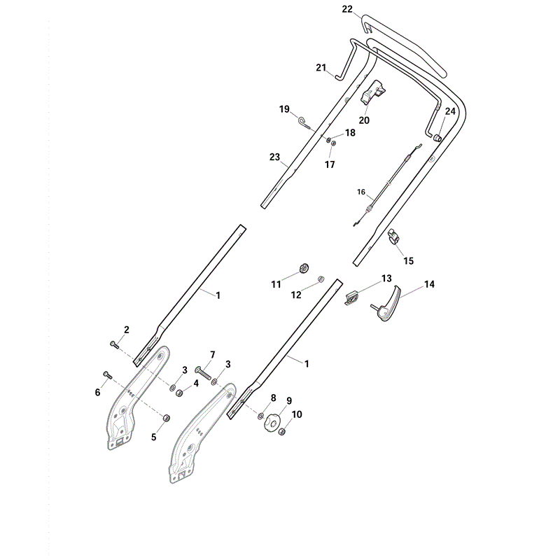 Mountfield HP46R (RSC100 OHV) (2013) Parts Diagram, Page 3