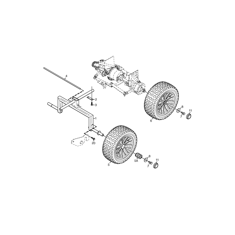 Stiga PRIMO  -SE (13-2411-33 [2010-2012]) Parts Diagram, Wheels_0