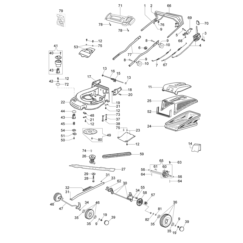 Oleo-Mac MAX 44 TBX Plus-Cut (MAX 44 TBX Plus-Cut) Parts Diagram, Illustrated parts list (From June 2007)