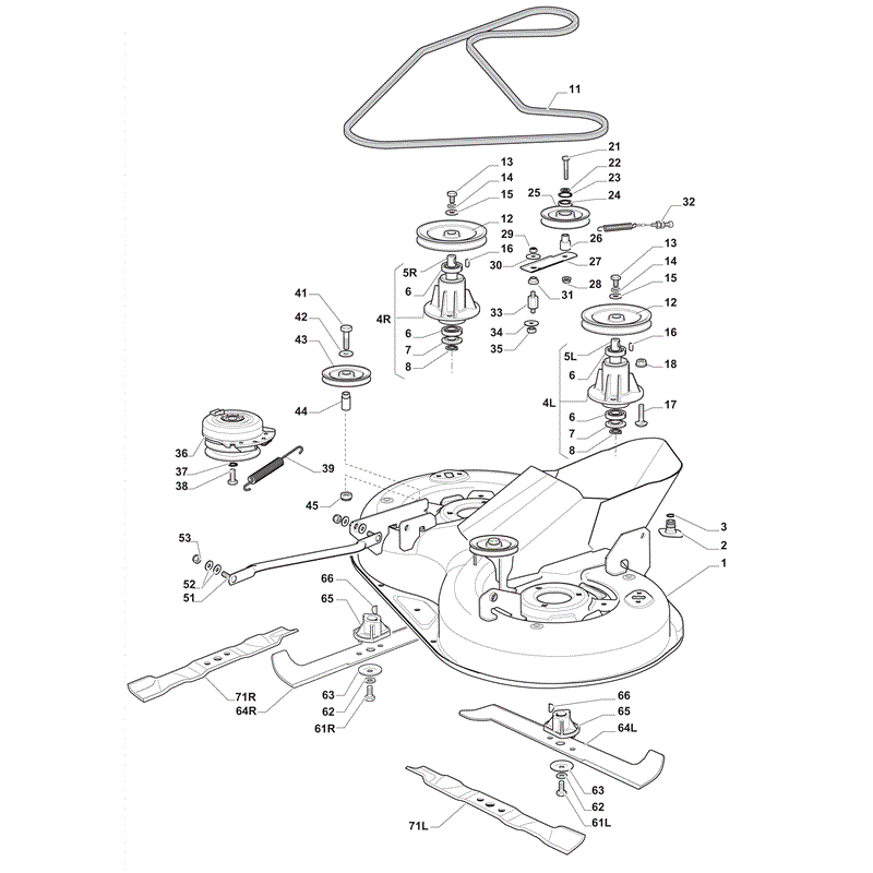 Mountfield 1430 Lawn Tractor (2012) Parts Diagram, Page 8