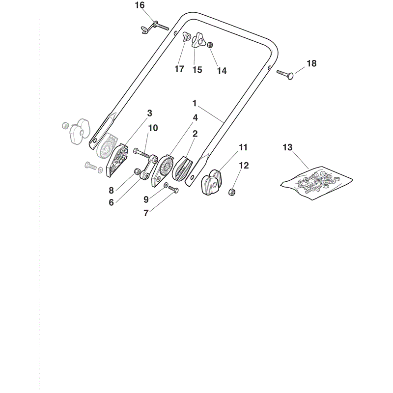Mountfield 464PD Petrol Rotary Mower (2009) Parts Diagram, Page 2