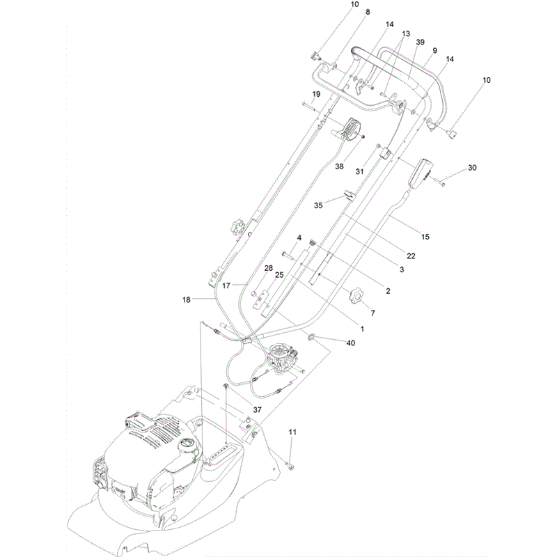 Hayter Harrier 41 (376) Autodrive VS ES B&S Lawnmower (376A 400000000 and up) Parts Diagram, Page 3